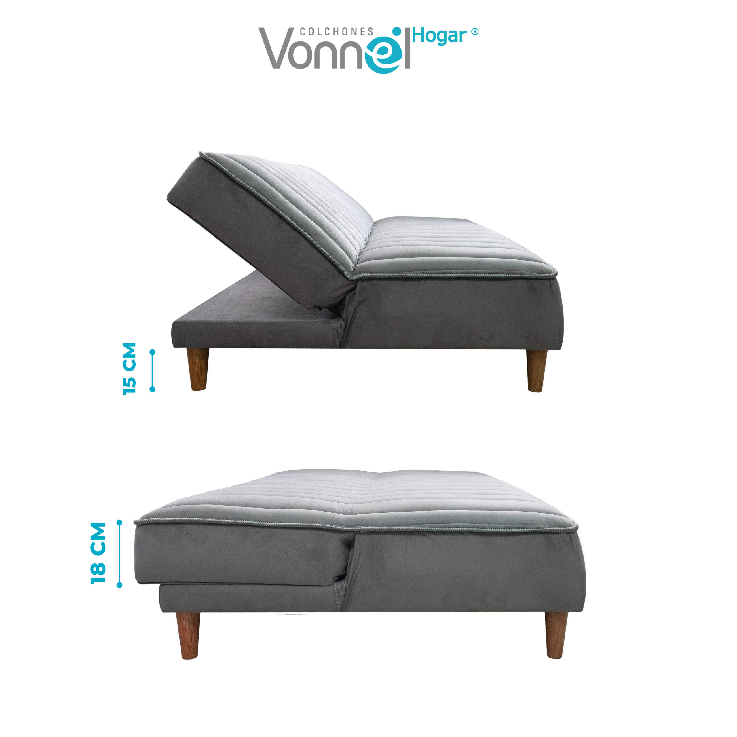MUEBLE SOFA CAMA CLASICO - Imagen 2