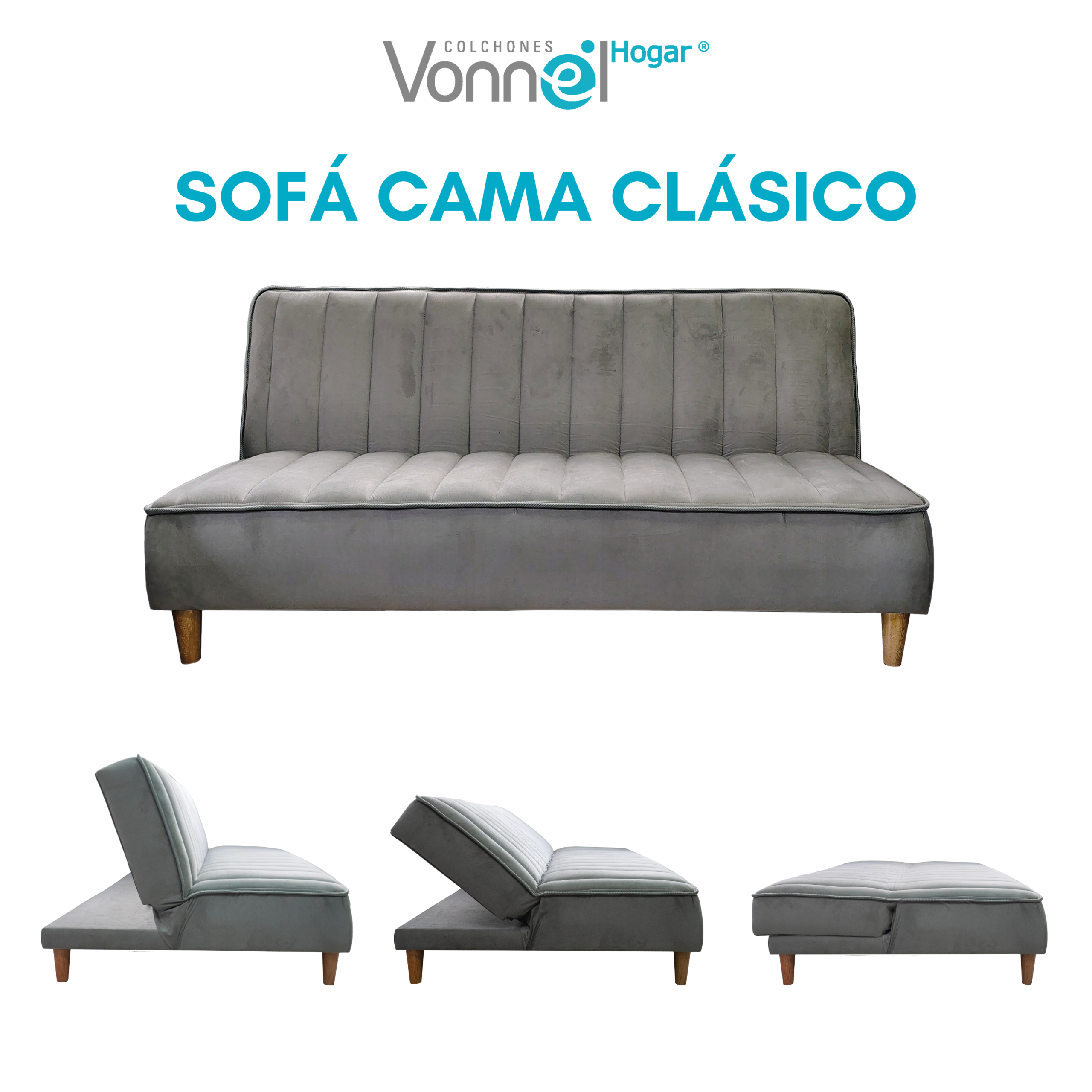 MUEBLE SOFA CAMA CLASICO - Imagen 3